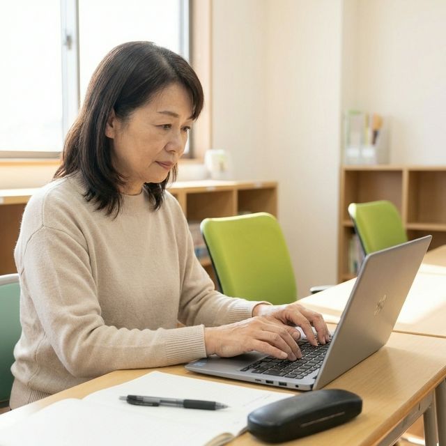 生徒が実践する様子