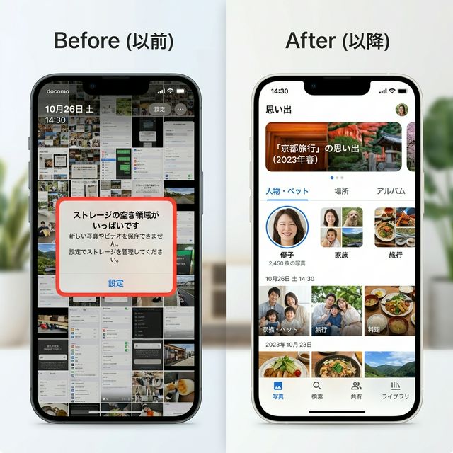 写真整理ビフォーアフター